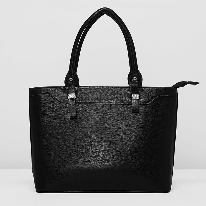 Сумка женская, 1 отдел, наружный карман, цвет чёрный