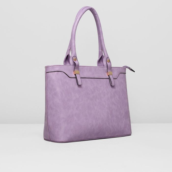Сумка женская, 1 отдел, наружный карман, цвет сиреневый