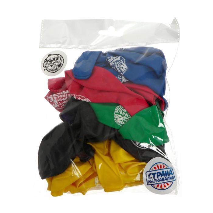 Шар воздушный 12" "С днём рождения! Свечки", набор 25 шт., МИКС