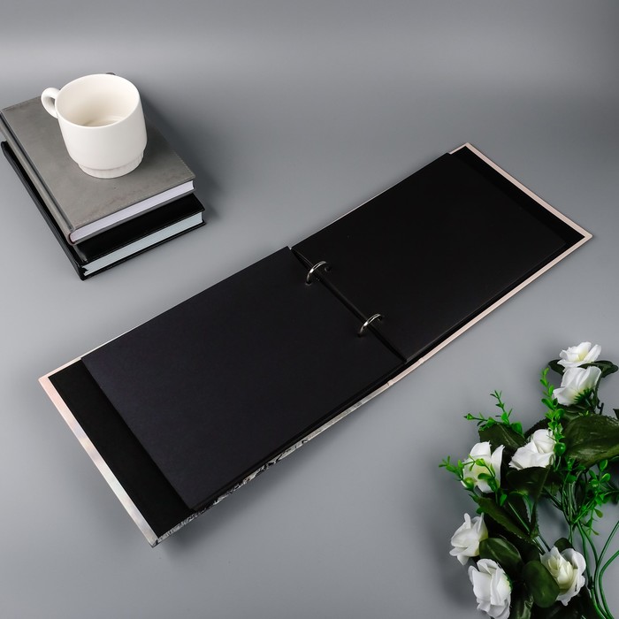 Фотоальбом 25 листов (уголки+кольца) "Любовь навеки " 27х19 см