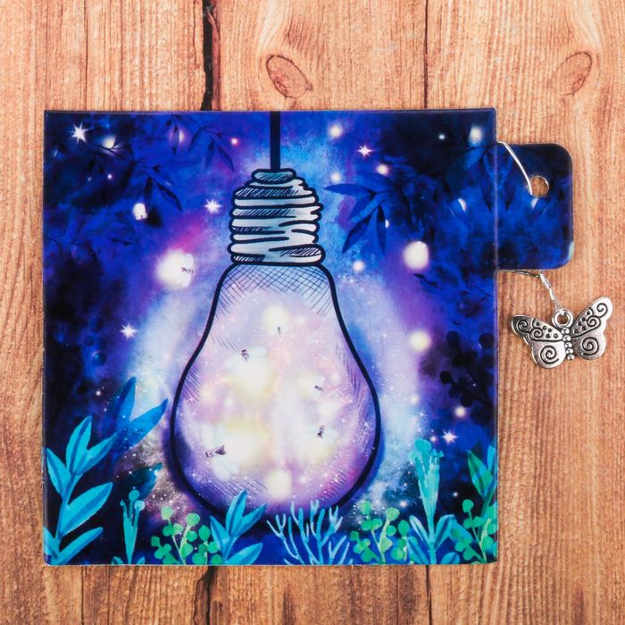 Открытка декоративная с элементом «Чудо», 9 х 9 см