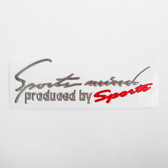 Наклейка декоративная на автомобиль "Sport", красный