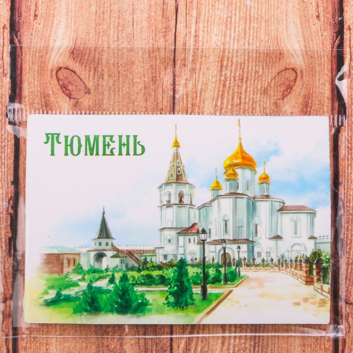 Магнит двусторонний "Тюмень", 8 х 5,5 см