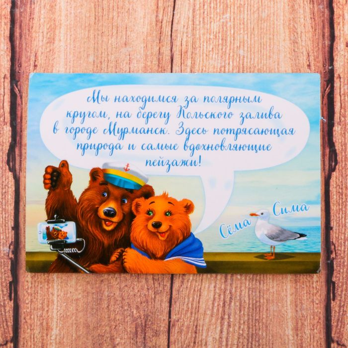 Магнит двусторонний «Мурманск»