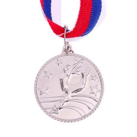 Медаль тематическая «Танцы одиночные», серебро, d=3,5 см Ош