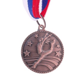 Медаль тематическая «Танцы одиночные», бронза, d=3,5 см Ош