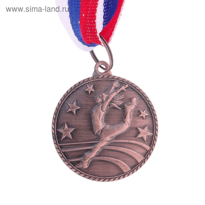 Медаль тематическая «Танцы одиночные», бронза, d=3,5 см