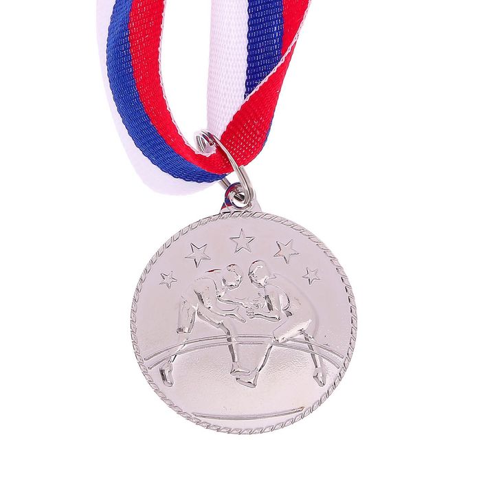 Медаль тематическая 120 "Вольная борьба" серебро