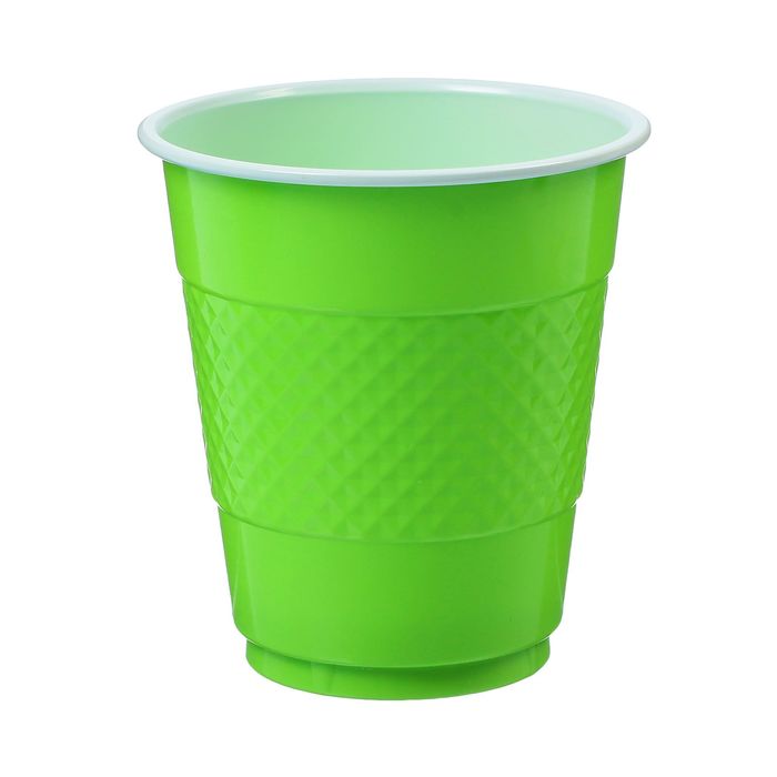 Стаканы пластиковые 210 мл "Делюкс" Лайм (набор 10 шт)