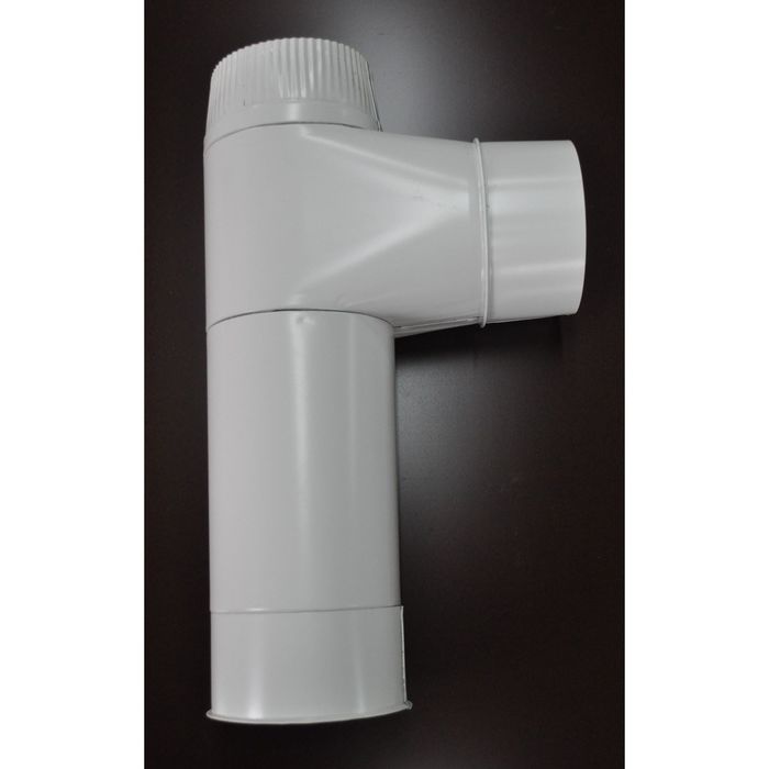 Тройник для дымохода и вентиляции, 0,5, d=110 (мм), с покрытием, оцинкованная сталь