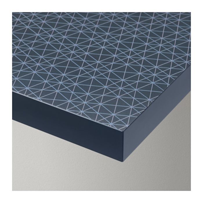 Столешница, цвет черно-синий, геометрический ЛИННМОН