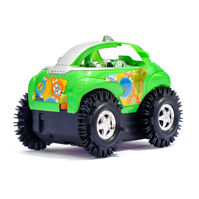 Машина-перевертыш "Гонка", работает от батареек