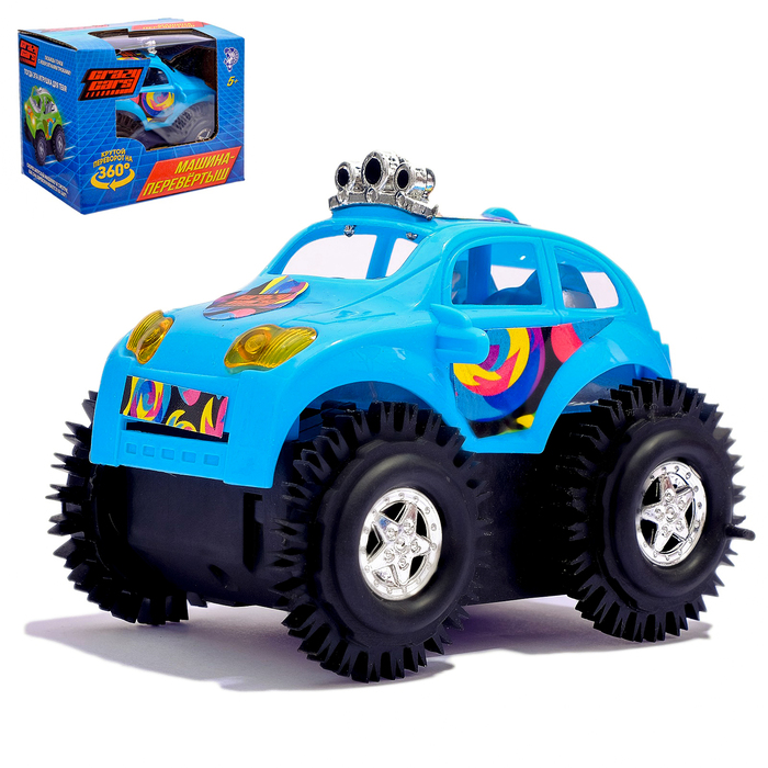 Машина-перевёртыш "Тачка", работает от батареек, цвета МИКС