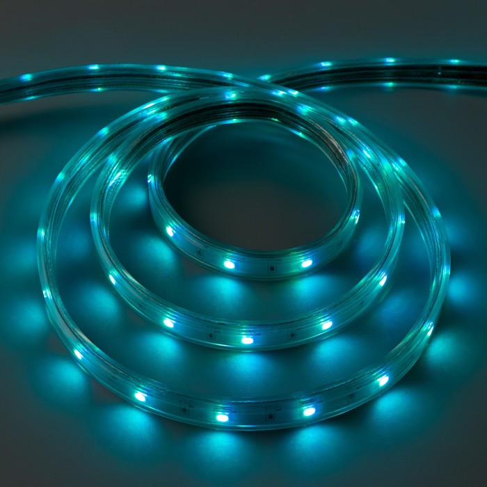 Светодиодная лента Ecola, 14х7 мм, 220 В, RGB, 7.2 Вт, 30 Led/m, IP68, 10 м