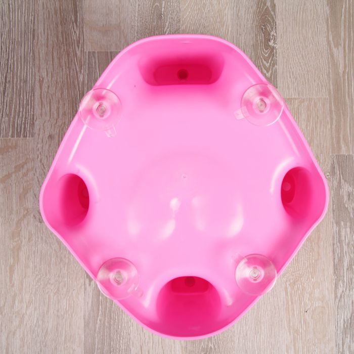 Детское сиденье для купания на присосках, цвет розовый, в индивидуальной коробке