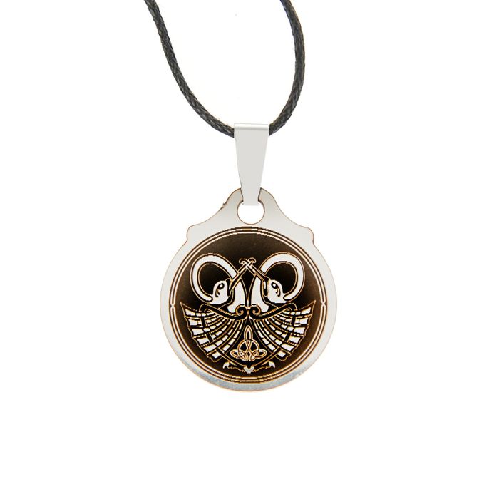 Амулет "Птицы Клиодны", (мед/сталь)