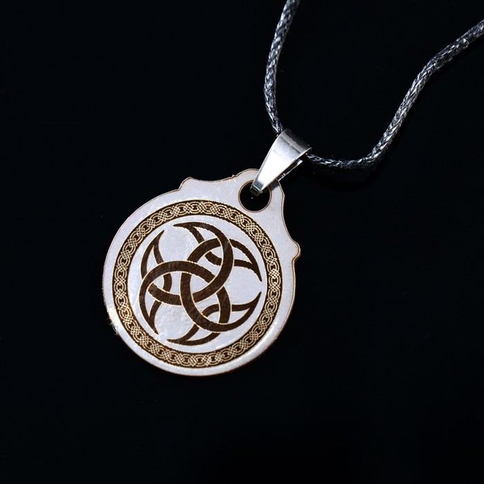 Амулет "Узел луга", (мед/сталь)