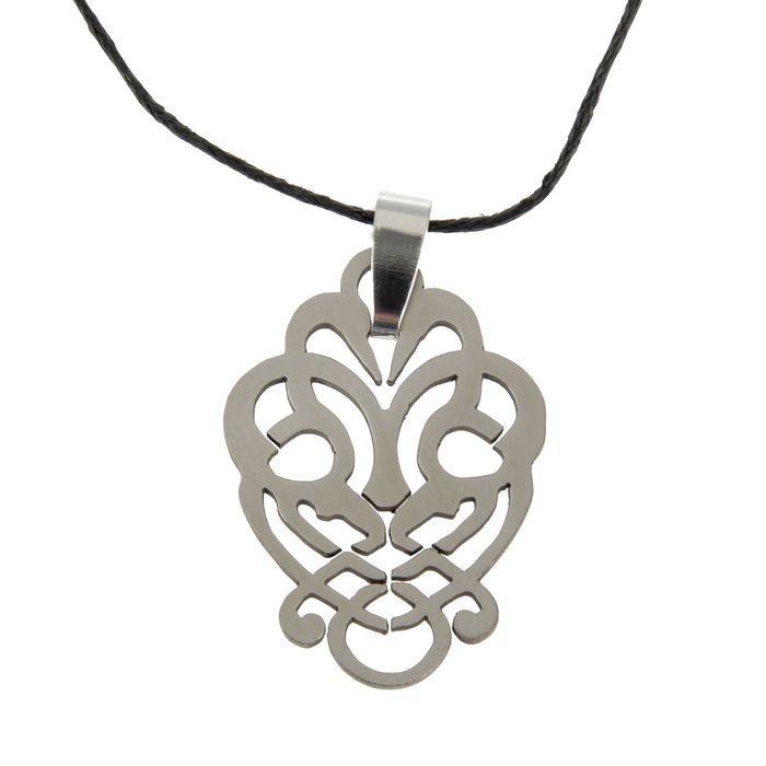 Амулет «Счастливые аисты», (мед/сталь)