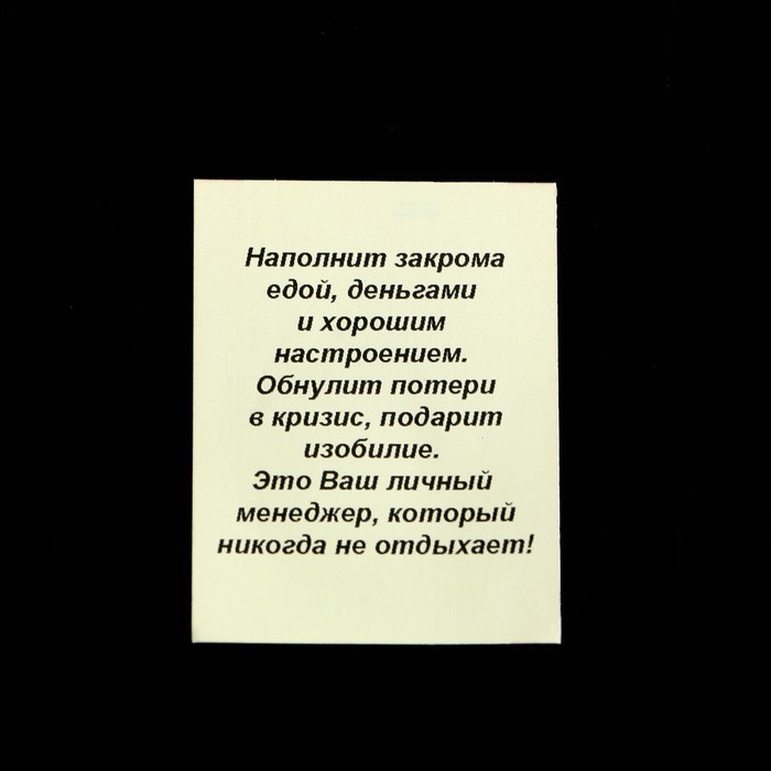 Брелок-оберег денежный "Мышь зажиточная", мед. сталь
