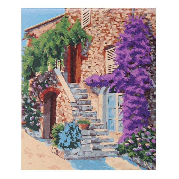 Рисование по номерам "Летний дворик" 40х50 см