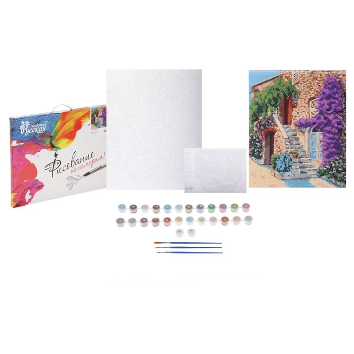 Рисование по номерам "Летний дворик" 40х50 см