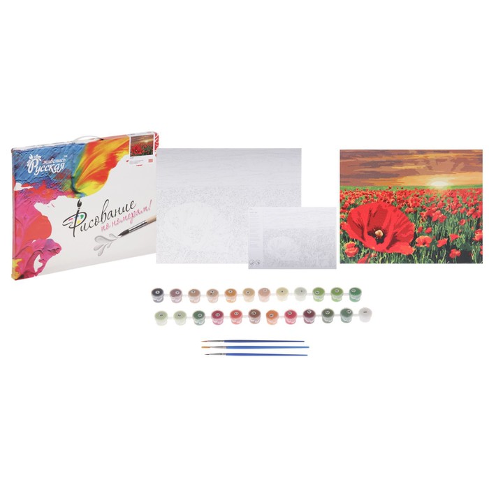 Рисование по номерам "Маки" 40х50 см