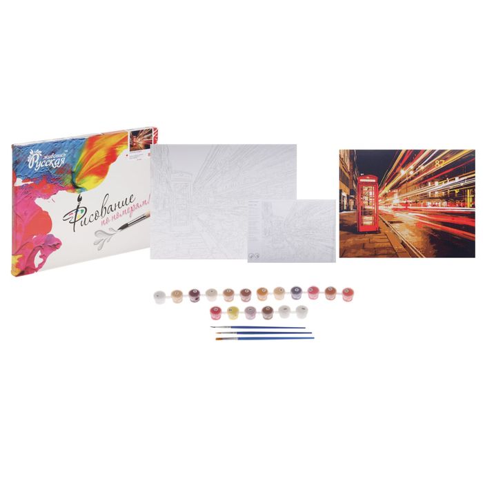 Рисование по номерам "Ночной Лондон" 40х50 см