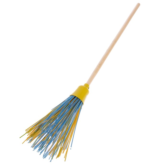 Метла малая "Филиппок" берёзовый черенок 70 см МИКС