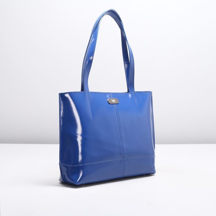 Сумка женская на молнии, 1 отдел, наружный карман, цвет лазурно-синий