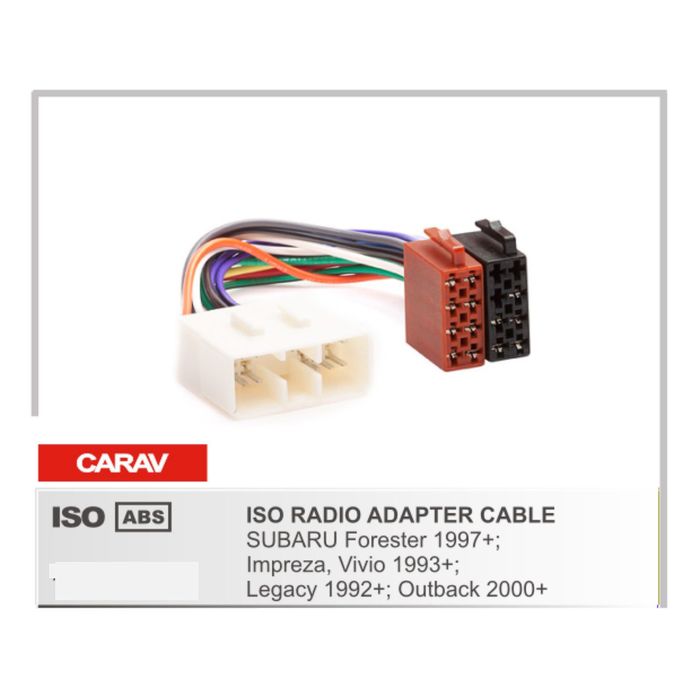 Евро разъём CARAV 12-021 (ISO адаптер SUBARU Forester 1997+; Impreza,Legacy 1992)