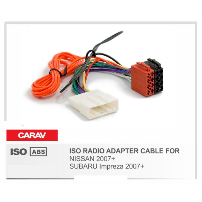 Евро разъём CARAV 12-036 (ISO адаптер NISSAN 2007+ / SUBARU Impreza 2007+)