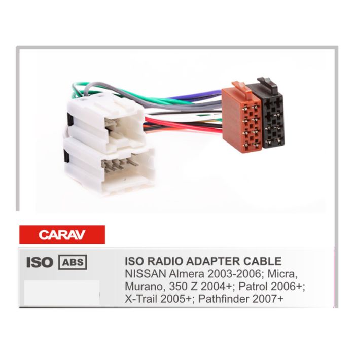 Евро разъём CARAV 12-020 (ISO адаптер Nissan)