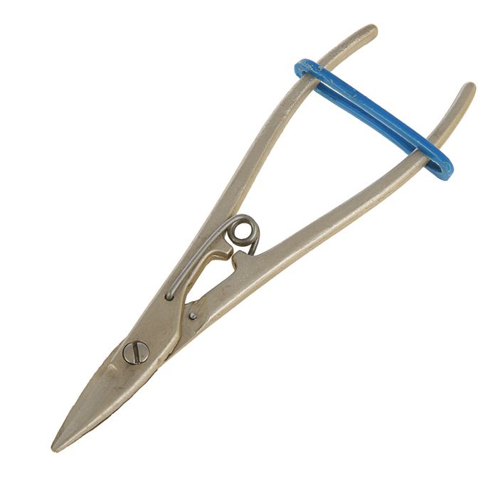 Ножницы ручные "Горизонт", по металлу,пряморежущие, 190 мм, никелированные