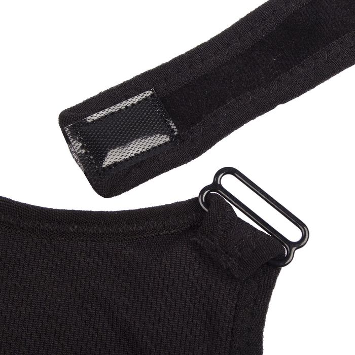 Спортивный топ на молнии ONLITOP Basic размер 46, цвет чёрный