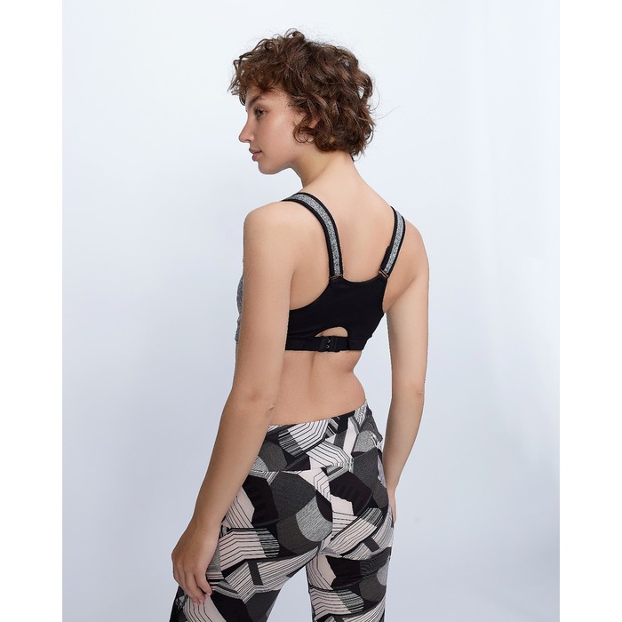 Спортивный топ на молнии ONLITOP Basic grey, размер 42, цвет серый