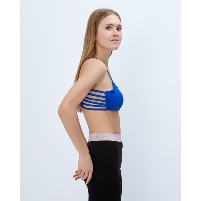 Топ спортивный с чашками ONLITOP Summer dark blue р-р M