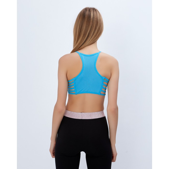 Топ спортивный с чашками ONLITOP Summer blue р-р L