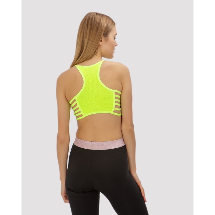 Топ спортивный с чашками ONLITOP Summer yellow р-р L