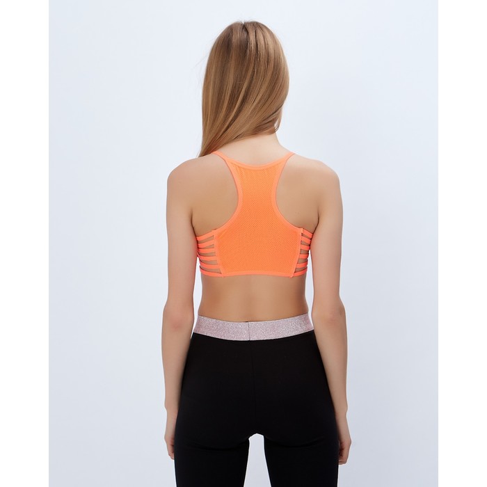 Топ спортивный с чашками ONLITOP Summer orange р-р M