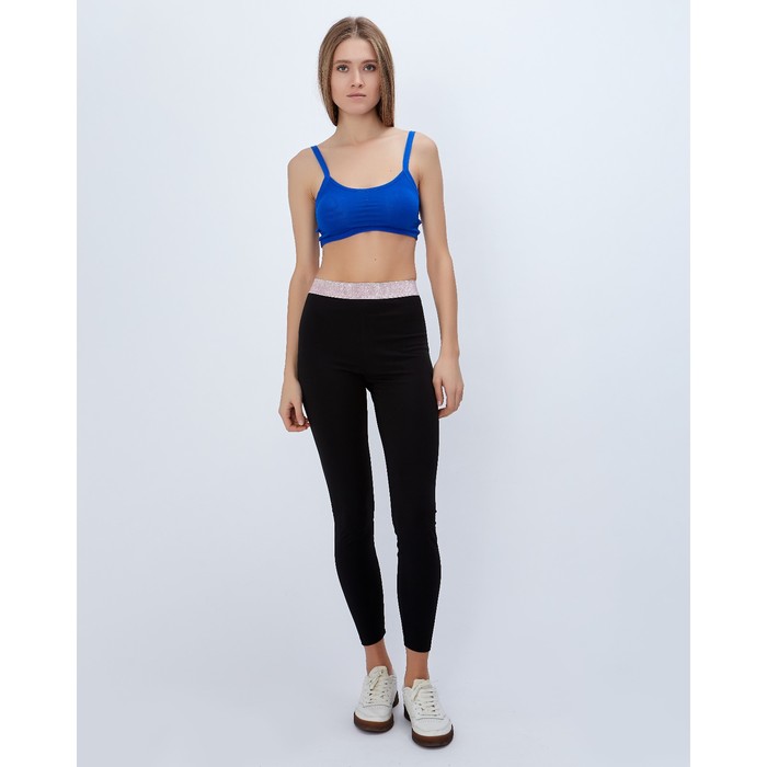 Топ спортивный с чашками ONLITOP Summer beach dark blue р-р M