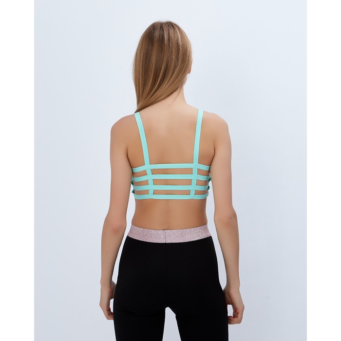 Топ спортивный с чашками ONLITOP Summer beach mint р-р S