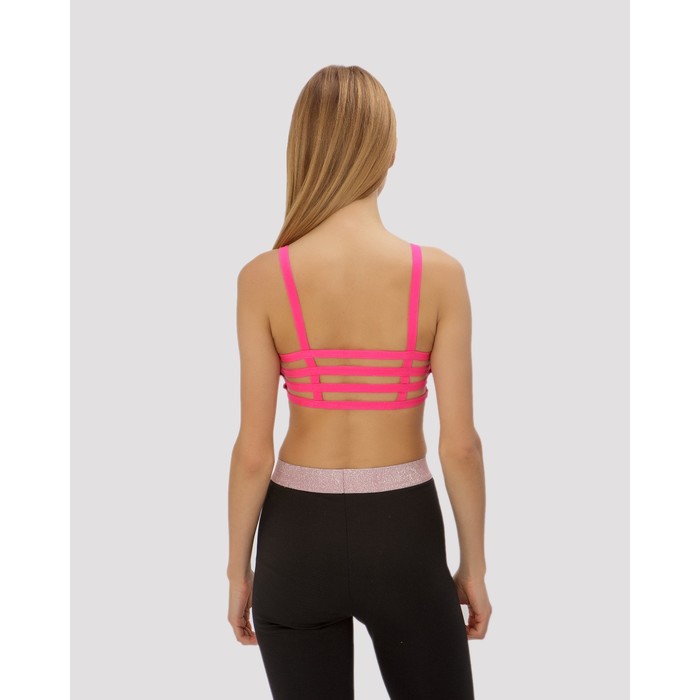 Топ спортивный с чашками ONLITOP Summer beach dark pink р-р S