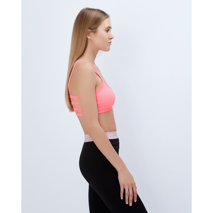 Топ спортивный с чашками ONLITOP Summer beach pink р-р S