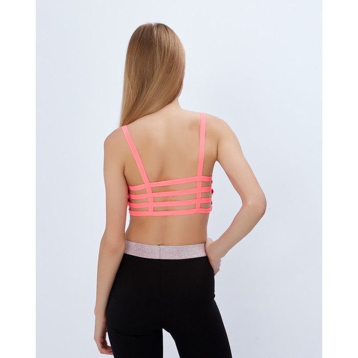 Топ спортивный с чашками ONLITOP Summer beach pink р-р M