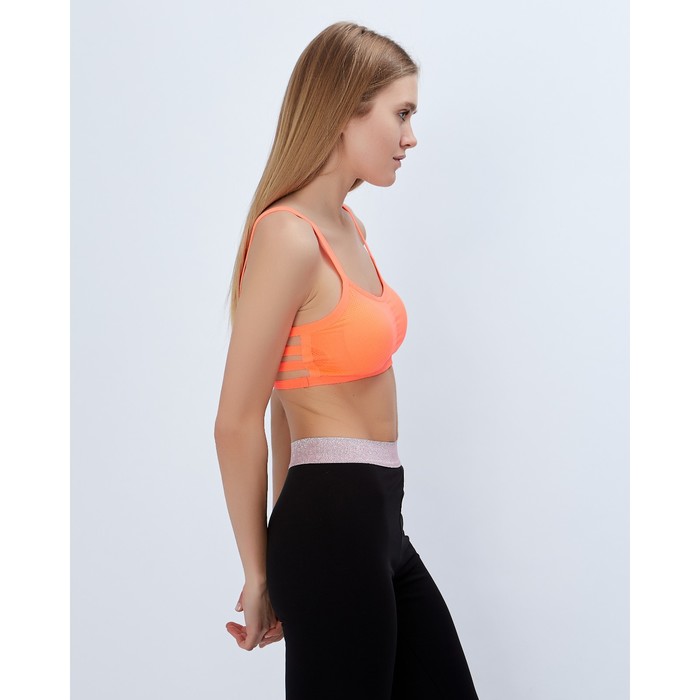 Топ спортивный с чашками ONLITOP Summer beach orange р-р M
