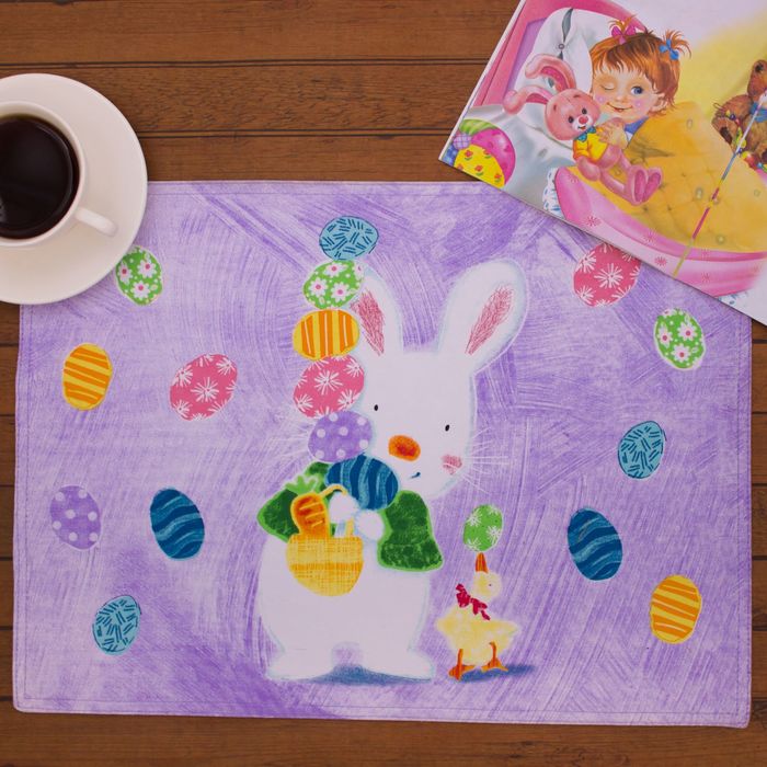 Салфетка на стол "Пасхальный кролик" 33х45 см