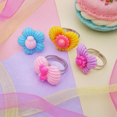 Кольцо детское "Выбражулька" резное, форма МИКС, цвет МИКС, безразмерное