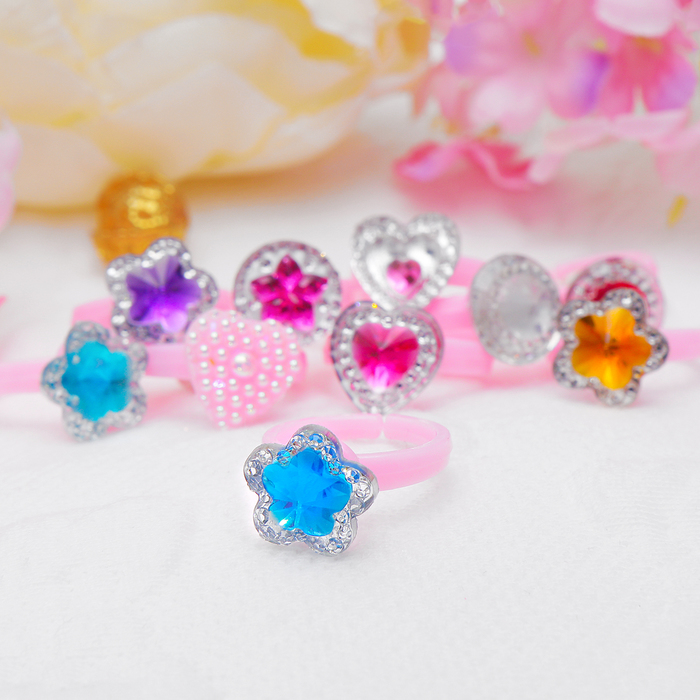 Кольцо детское "Выбражулька" маленькая принцесса, цвет МИКС, форма МИКС, безразмерное