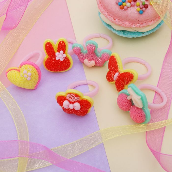 Кольцо детское "Выбражулька" летняя полянка, цвет МИКС, форма МИКС, безразмерное