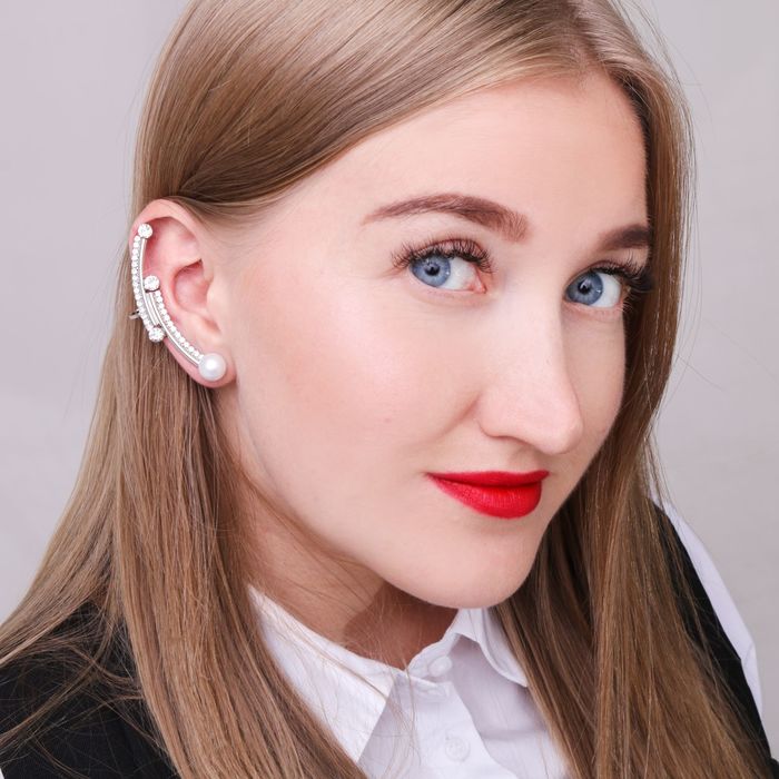 Серьга "Каффа" жемчужный блеск, цвет МИКС